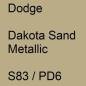 Preview: Dodge, Dakota Sand Metallic, S83 / PD6.